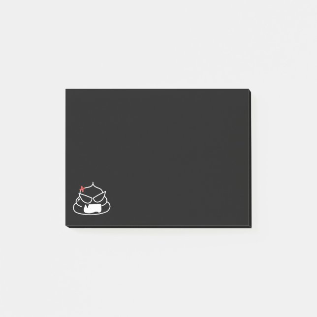 Angry Poop - Brootsch the PooPoo Post-it Notes (Front)
