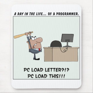Angry Programmer Hits Computer Mouse Pad