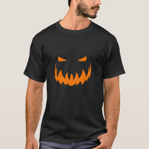 Angry Pumpkin Face In Orange For Halloween Parties T-Shirt