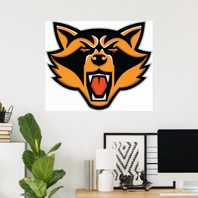 Angry Raccoon Face Poster (Créateur téléchargé)