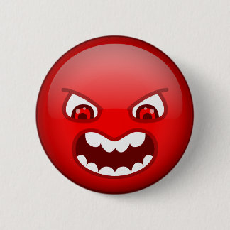 Angry red 2 inch round button