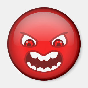 Angry red magnet