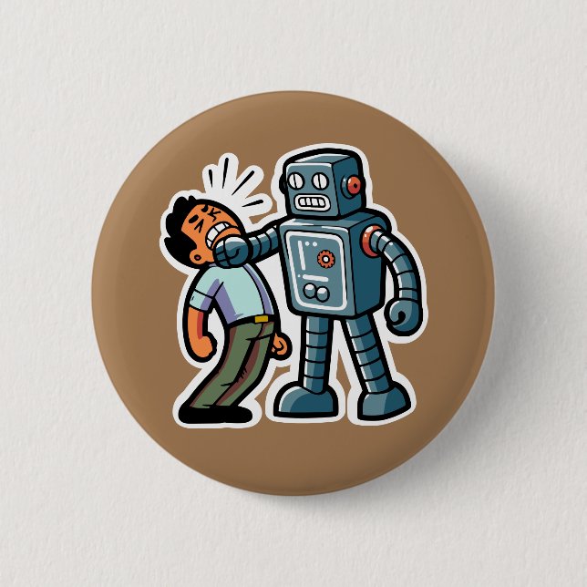 Angry Robot 2 Inch Round Button (Front)