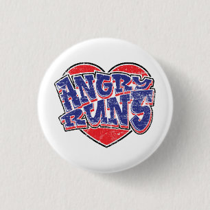 Angry Runs fans design v2 1 Inch Round Button