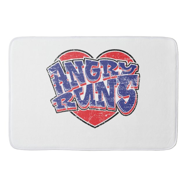 Angry Runs fans design v2  Bath Mat (Front)