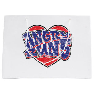 Angry Runs fans design v2 Large Gift Bag