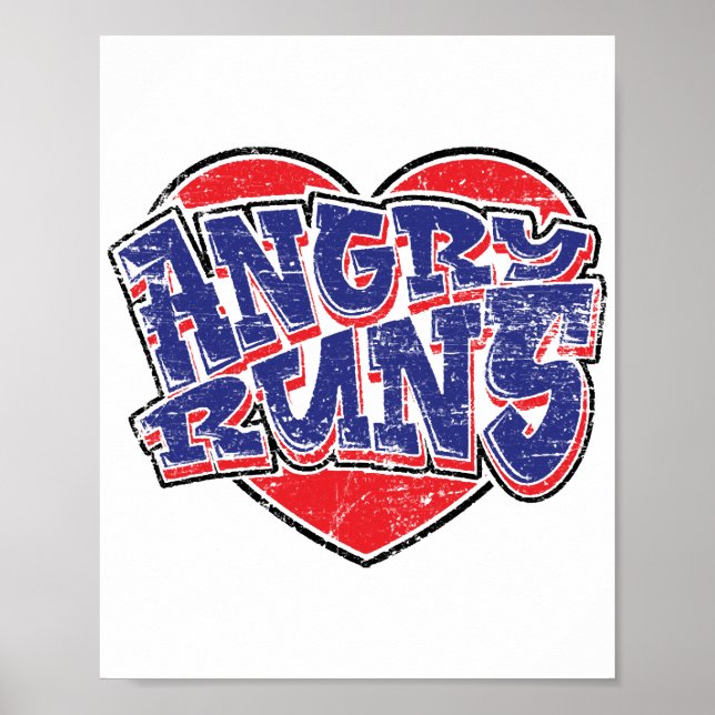 Angry Runs fans design v2  Poster (Front)