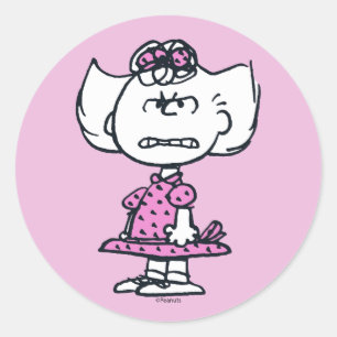 Angry Sally Classic Round Sticker