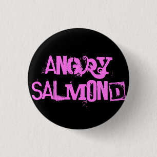 Angry Salmond 1 Inch Round Button