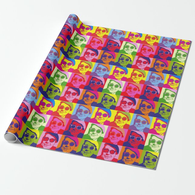 Angry Salmond Wrapping Paper (Unrolled)