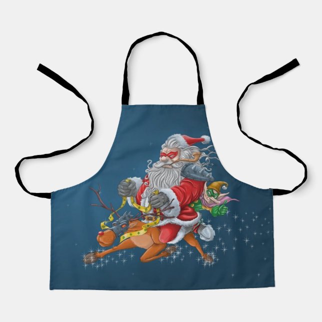 Angry Santa Claus Apron (Front)