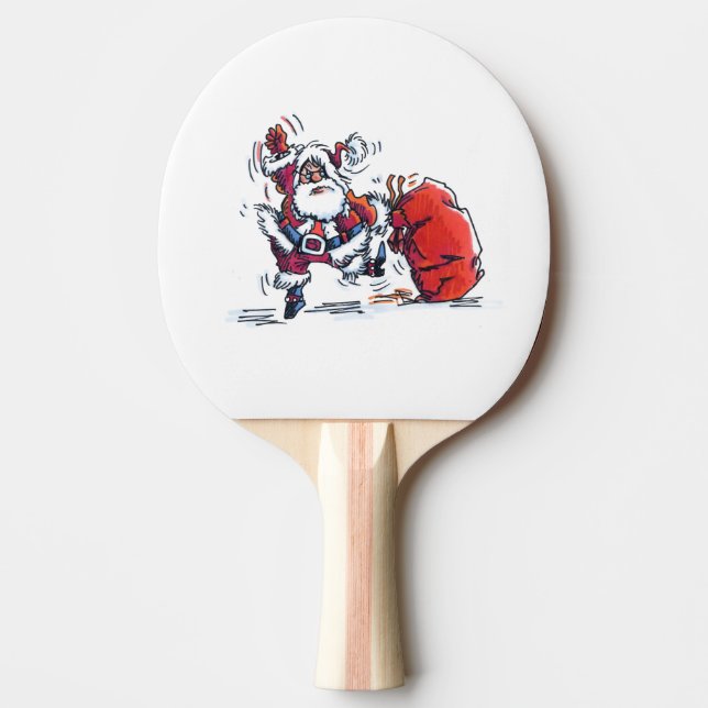 Angry Santa ping pong paddle (Front)