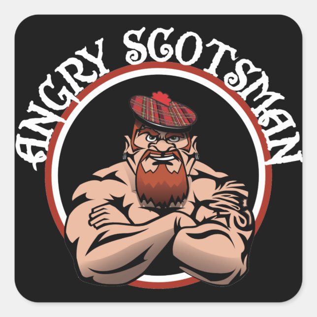 Angry Scotsman 2015 Square Sticker (Front)