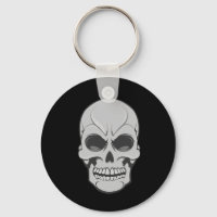 Angry Skull: Vector Illustration: Keychain