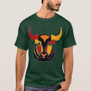 Angry Spanish Bull Toro in Tropical Colours T-Shirt