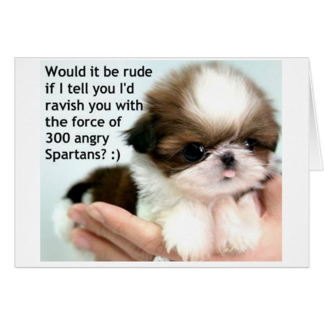 Angry Spartan Puppy (Front Horizontal)