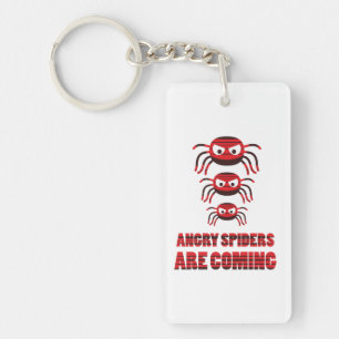 Angry spiders are coming T-Shirt Keychain