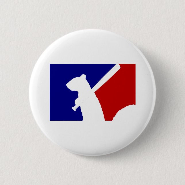 Angry Squirrel 2 Inch Round Button (Front)