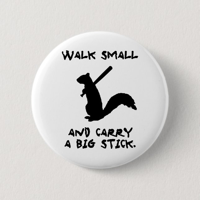 Angry Squirrel: Environment Protector 2 Inch Round Button (Front)