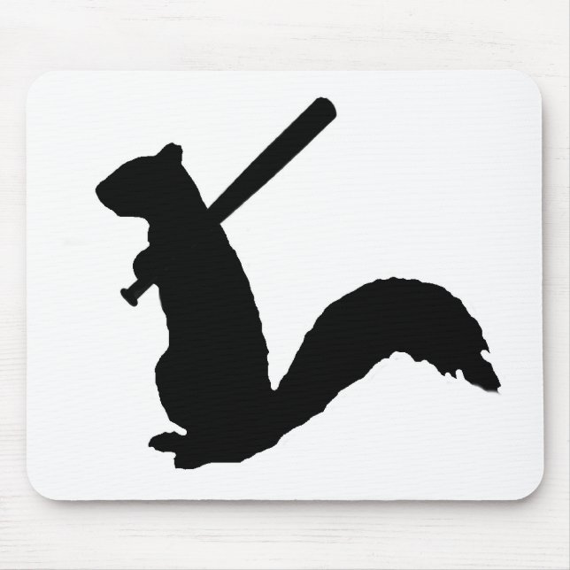 Angry Squirrel Logo Mouse Pad. Mouse Pad (Front)