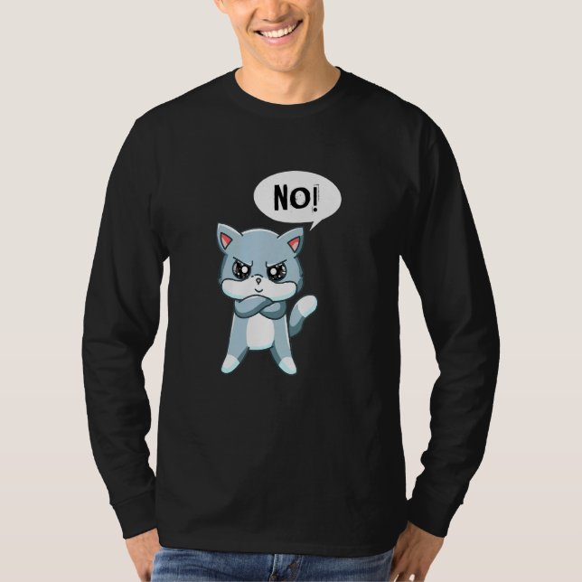 Angry Statement Cat T-Shirt (Front)