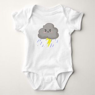 Angry Storm Cloud Baby Bodysuit