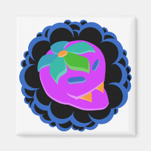 Angry strawberry! magnet