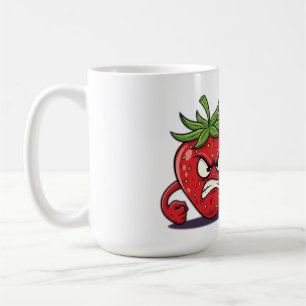 Angry Strawberry – "Too Sweet to Deal with This" Coffee Mug