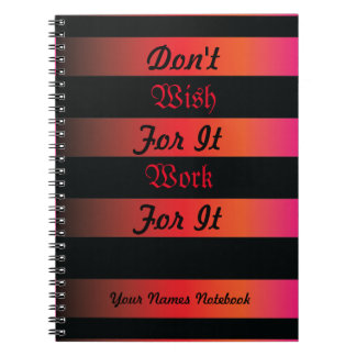 Angry Sunset theme background with black stripes Notebook