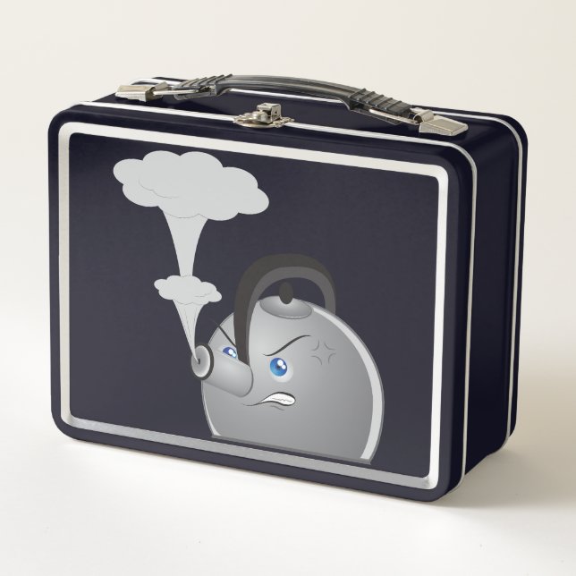 Angry Teapot Metal Lunch Box (Front)