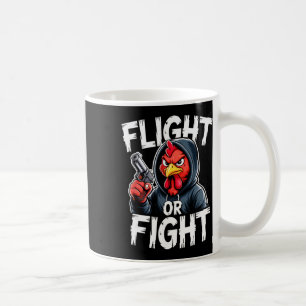 Angry Thug Chicken Flight Or Fight Response Funny  Coffee Mug