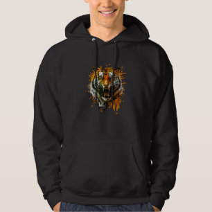Angry Tiger for wild animal  Graphic Hoodie