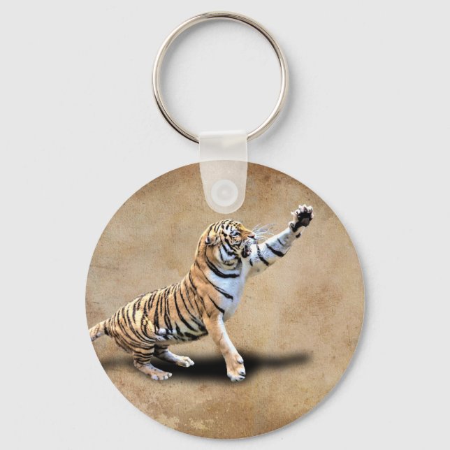 ANGRY TIGER KEYCHAIN (Front)