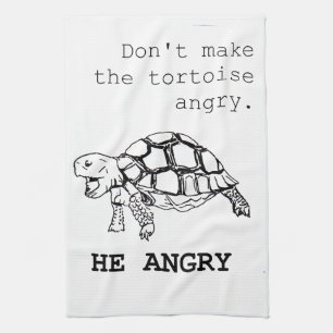 Angry Tortoise Kitchen Towel
