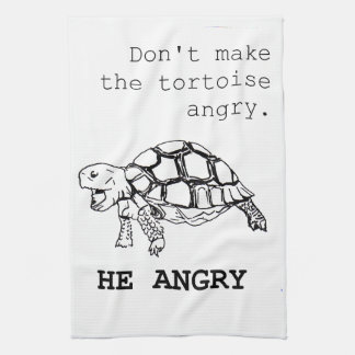 Angry Tortoise Kitchen Towel