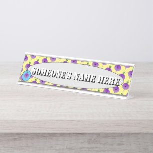 Angry Turnip by Kenneth Yoncich Desk Name Plate