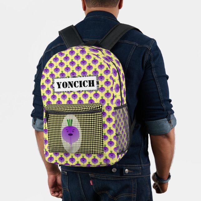 Angry Turnip by Kenneth Yoncich Printed Backpack (Insitu (Model))