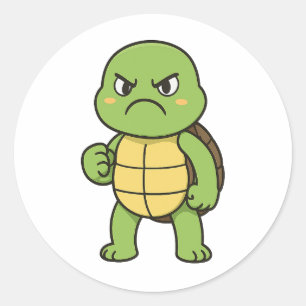 Angry Turtle Sticker