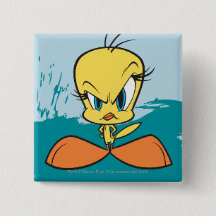 Angry TWEETY™ 2 Inch Square Button