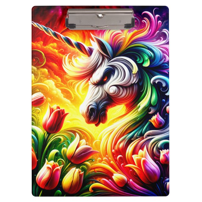 Angry Unicorn Clipboard (Front)