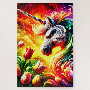 Angry Unicorn Jigsaw Puzzle