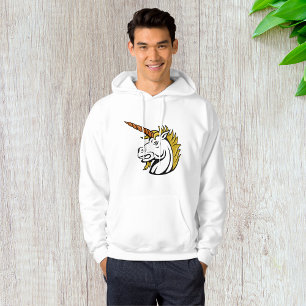 Angry Unicorn Mens Hoodie