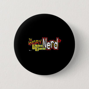 Angry Video Game Nerd Logo Premium 2 Inch Round Button