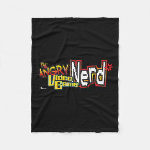 Angry Video Game Nerd Logo Premium Fleece Blanket