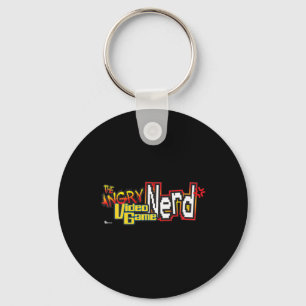 Angry Video Game Nerd Logo Premium  Keychain