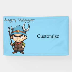 Angry Villager Pitchfork Thunder_Cove Banner