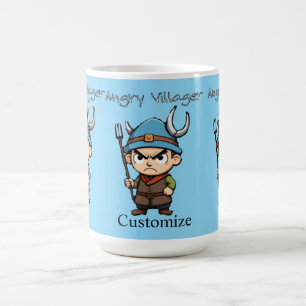 Angry Villager Pitchfork Thunder_Cove Coffee Mug
