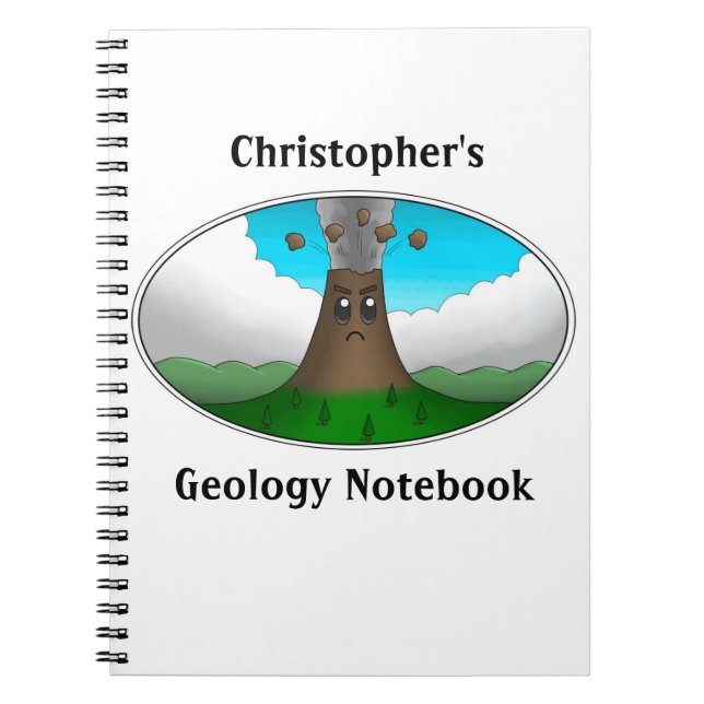 Angry Volcano Notebook (Front)