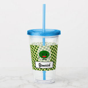 Angry Watermelon by Kenneth Yoncich Acrylic Tumbler