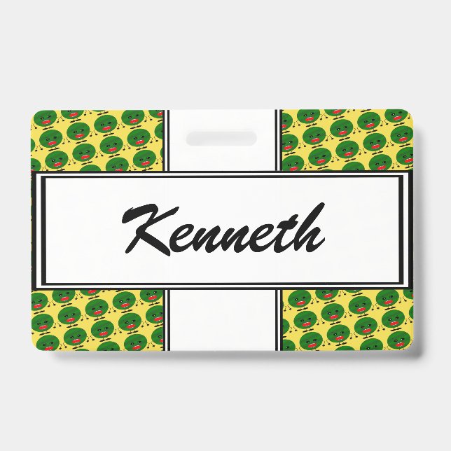Angry Watermelon by Kenneth Yoncich Badge (Front)